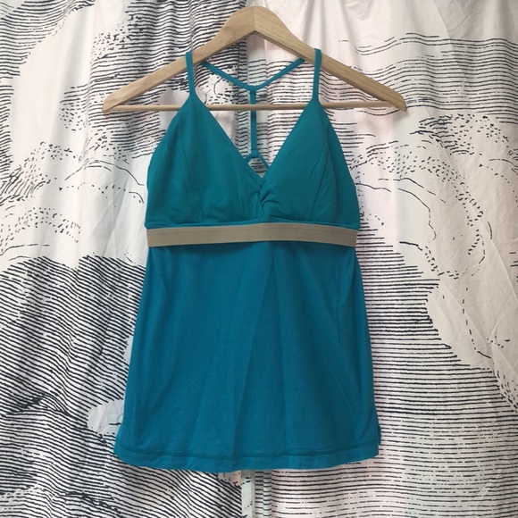 EUC Lululemon Turquoise Strappy Top Sz. 6 - Picture 8 of 10